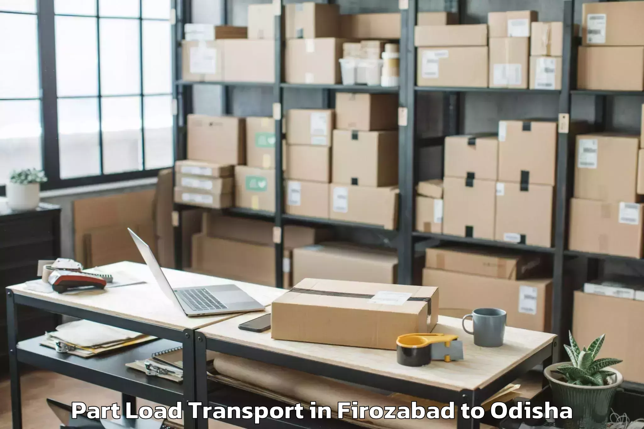 Book Firozabad to Doraguda Part Load Transport